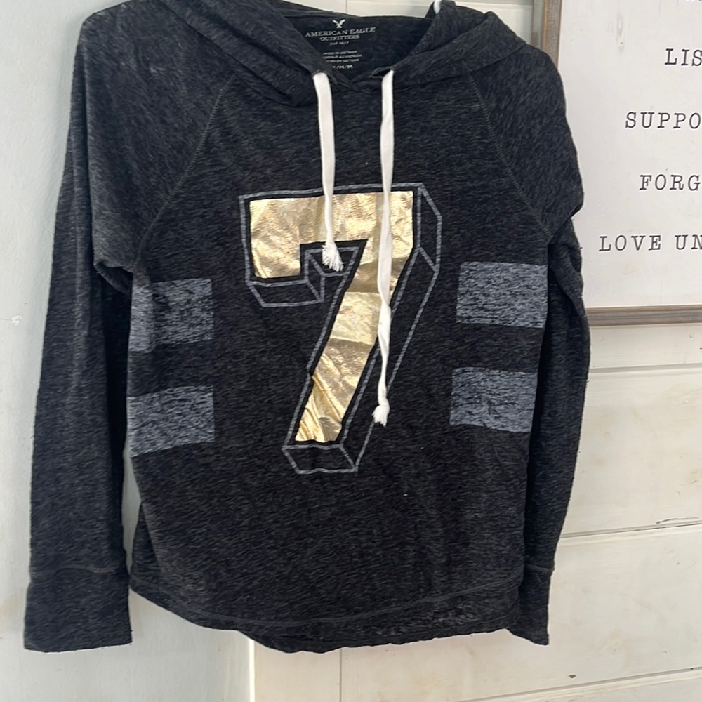 Womens long sleeve hooded shirt